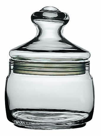 Банка для сыпучих прод. 420 мл. со стекл. крышкой Чешни /1/12/ 97554