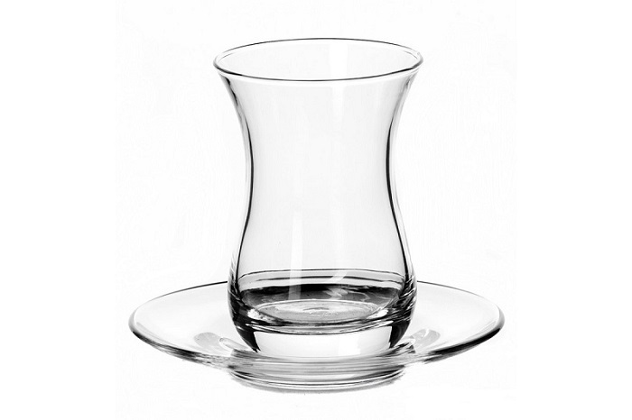 Стаканчик для чая 160 мл. d=65 мм. h=95 мм. с блюдцем /6/24/ [96308]