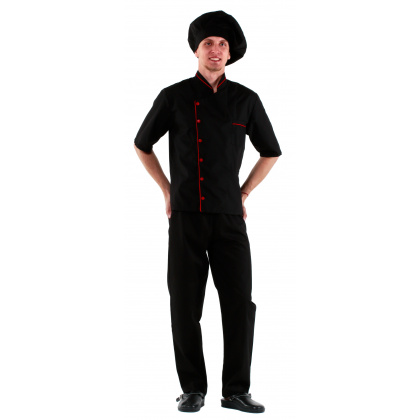 Брюки повара летние черные (0200р.58)