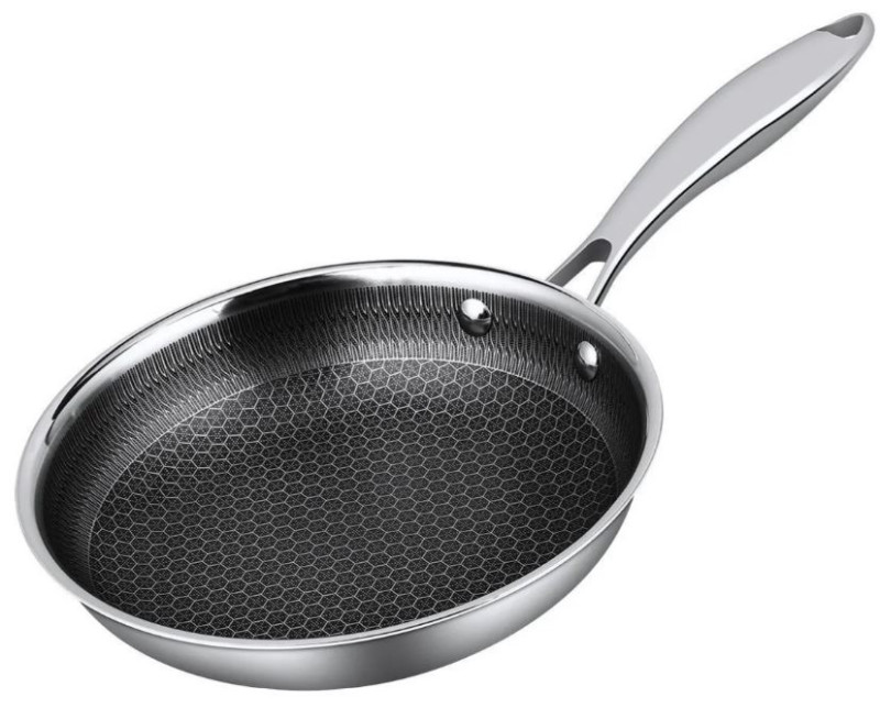 Сковорода d=20 см, h=4.5cм,"Honeycombs", нерж.3-х сл.с антипр покрытиеИндукция, P.L. - ProffCuisine