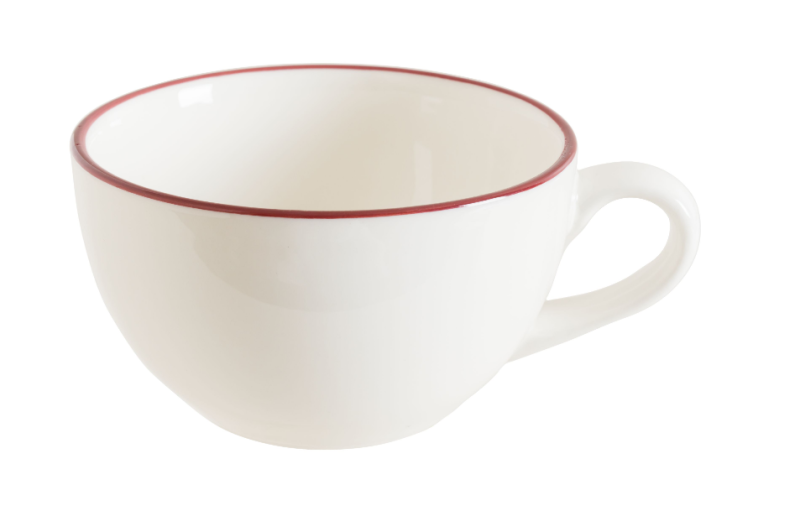 Чашка 230 мл. чайная d=93 мм. h=69 мм. Линеа Бургундия (блюдце 78038) Bonna