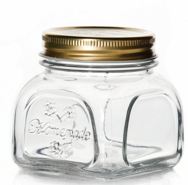 Банка для сыпучих прод. 300 мл. с метал. крышкой Хоммейд /1/24/ 80383