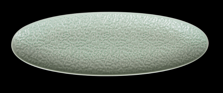 БЛЮДО овальное 14'' 356х114х21мм, зеленый "Corone Nori"