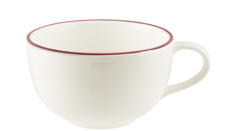 Чашка 250 мл. чайная d=96 мм. h=56 мм. Линеа Бургундия (блюдце 78038), Bonna