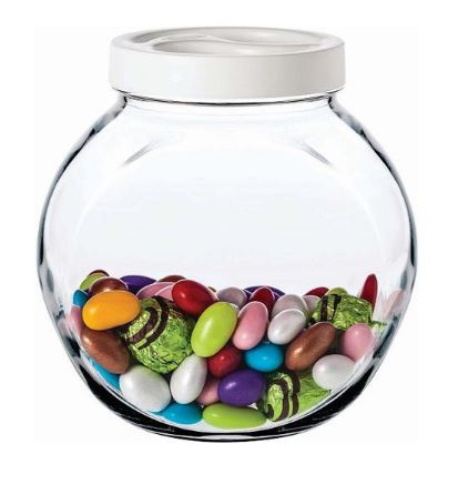 Банка для сыпучих прод. 2140 мл. с пластик. крышкой Белла /1/6/180 43994