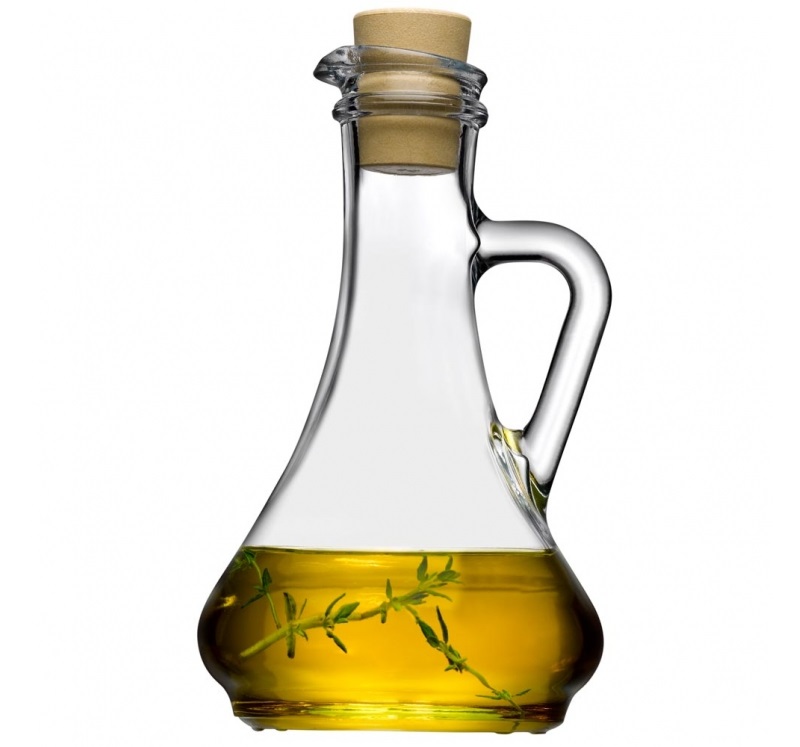 Бутылка для масла и уксуса 260 мл. d=94 мм. h=157 мм. с ручкой и проб. Оливия /1/12/480/ 80108