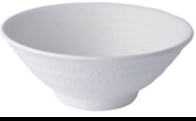 Миска под лапшу белая меламин 600 мл d=18 см h=7 см P.L.