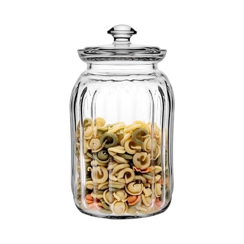 Банка для сыпучих прод. 2500 мл. d=102 мм. h=258 мм. со стекл. крышкой Вива /1/6/108/ 96393