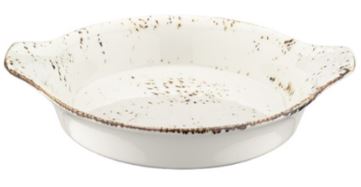 Блюдо для подачи 240*200 мм. овальное с ушками Грейн, форма Оптива /1/12/516/