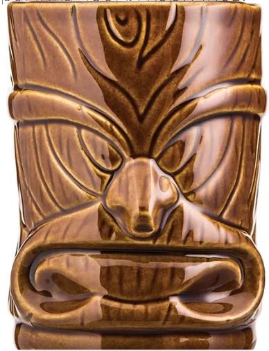 Стакан д/коктейлей «Тики»; керамика; 450мл; коричнев.[MCP0046]