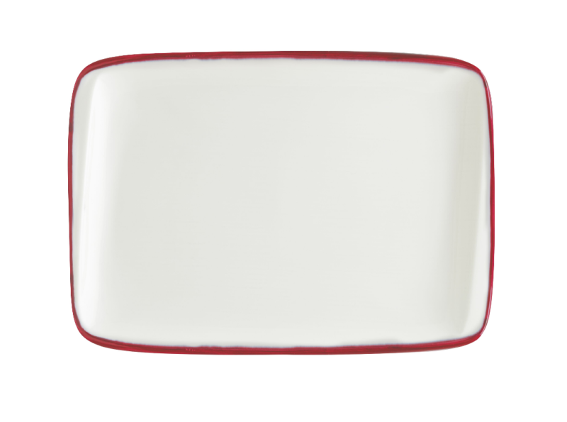 Блюдо прямоуг. 230*160 мм. Линеа Бургундия, форма Мув Bonna