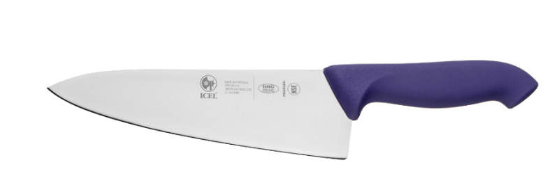 Нож поварской 200/335 мм. Шеф фиолетовый антибактер. ручка HoReCa Icel