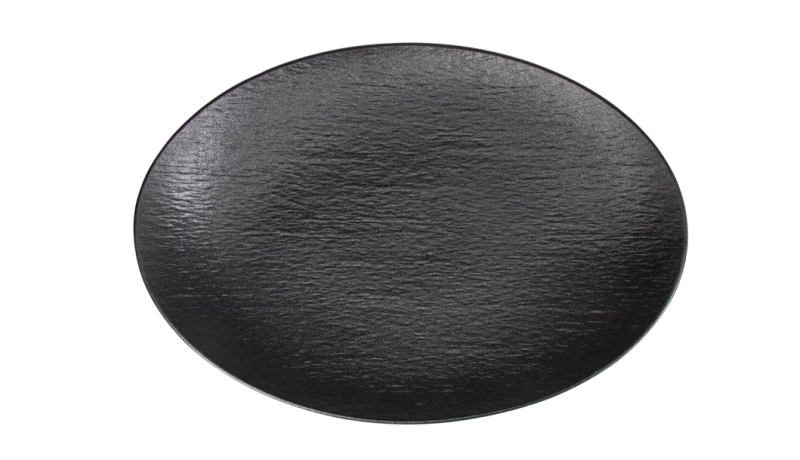БЛЮДО овальное 14'' 360х255мм, черный "Corone Grafica"