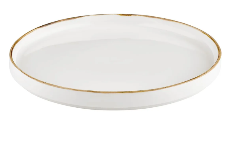 Тарелка мелкая с бортом "GLEAM" 23см. фарфор By Bone