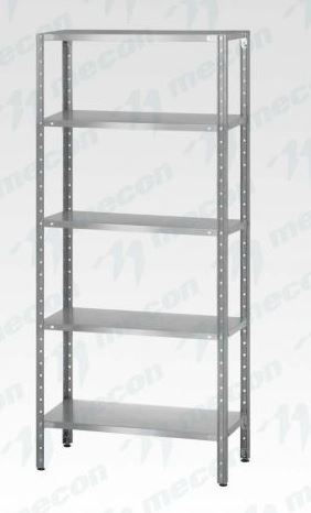 Стеллаж полочный СПЛн - 600*400*1800 "Norma Inox" (полка сплошная 5 шт.)
