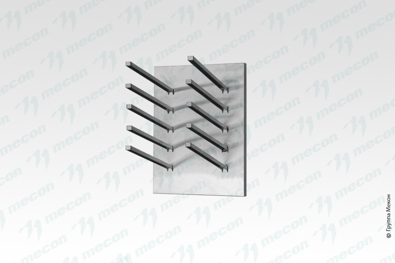 Сушка для досок горизонтальная СДГн - 300*300*400 "Norma Inox", нерж. сталь, 5 ячеек