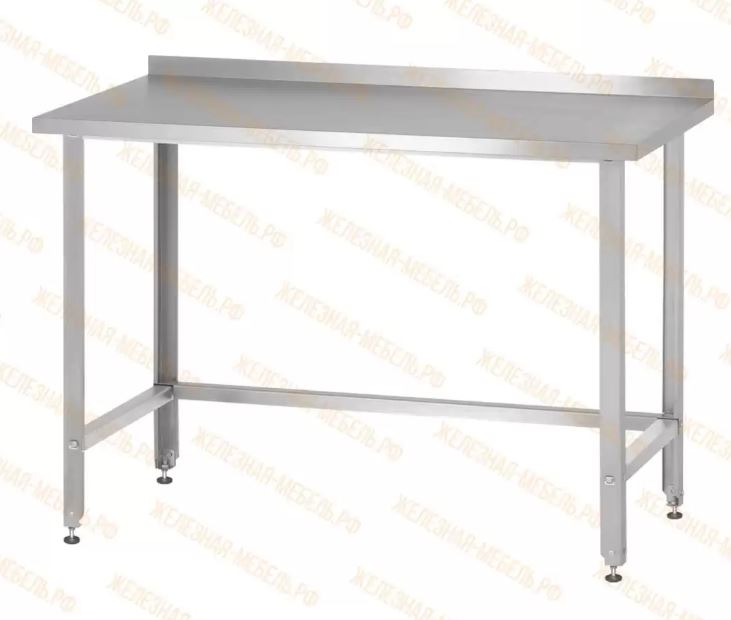 Стол производственный СПРн - 1100*700*860 "Norma Inox", сбор отходов, отв. справа, борт (полка-обвяз