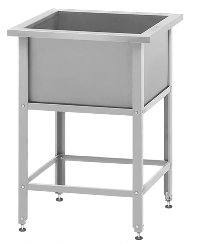 Ванна моечная ВМСн - 500*630*860 "Norma Inox", 1 м/о 400*530*300 (ножка угловая; полка с отверстием,