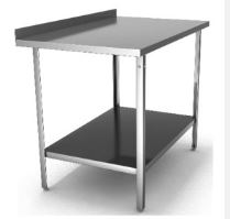 Стол пристенный с полкой сплошной HESSEN СП 15/7 оц