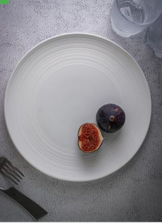 Тарелка мелкая d 26,5 см h 2,5 см, фарфор, Linea