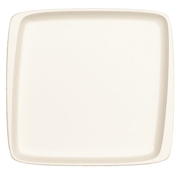Тарелка прямоуг. 270*250 мм. без полей Белый, форма Мув Bonna /1/6/624/