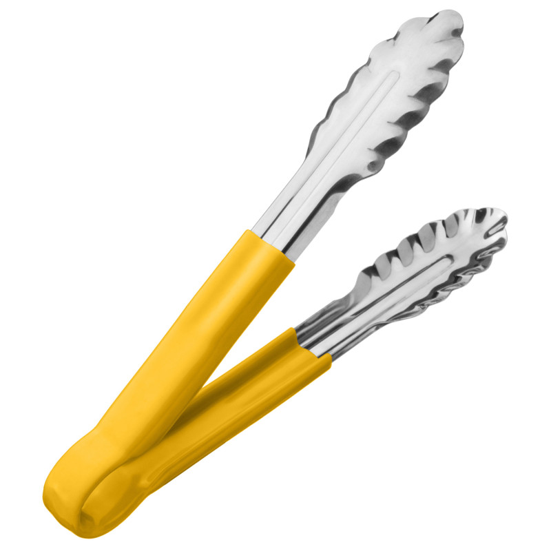 Щипцы универсальные 24 см.. нерж. желтая ручка MGsteel /1/120/