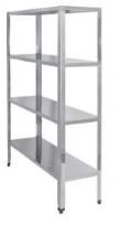 Стеллаж со сплошными полками HESSEN 1200х400х1800/4 оц
