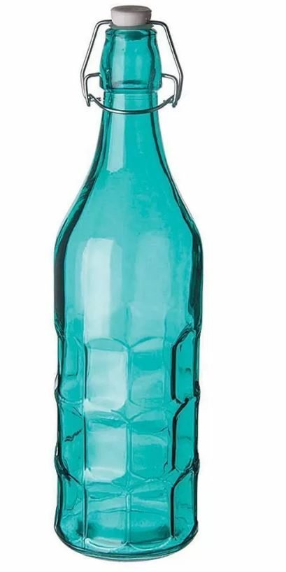 Бутылка голубая с крышкой 1 л, стекло, P.L. Proff Cuisine