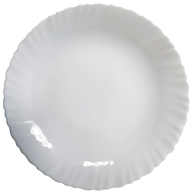 Тарелка обеденная NORMA ROMANTIC 24 см опаловое стекло (СТЕКЛОКЕРАМИКА)