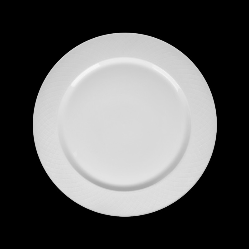 Тарелка мелкая 11" d=280х20мм с орнаментом[LQ-QK15