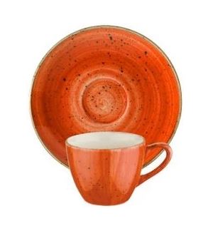 Чашка с блюдцем Bonna AURA TERRACOTA ATC RIT 01 KFT (80 мл, терракотовый)