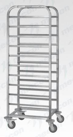 Тележка-шпилька для подносов MECON ТШПп - 510*380*1800 "Profi Ral", 12 уровней (400-450*360)