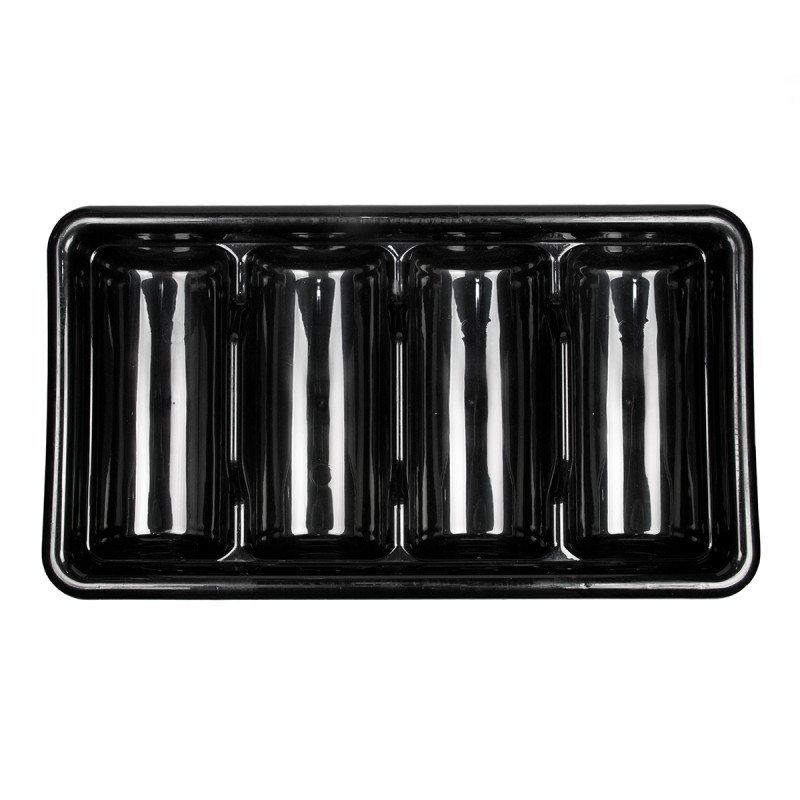 Подставка для столовых приборов 4 отделения, пластик, P.L. Proff Cuisine 510*300*95