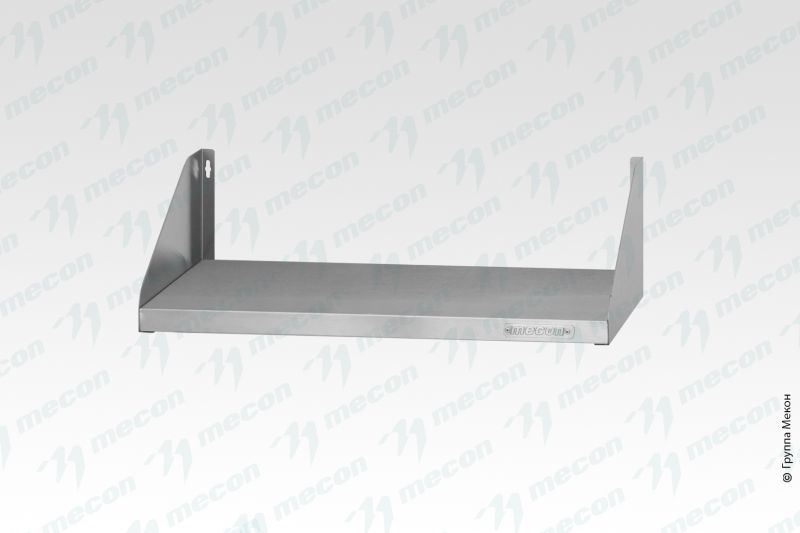 Полка навесная открытая Mecon ПНОн - 1200*300*180 "Norma Inox", нерж.сталь, сплошная