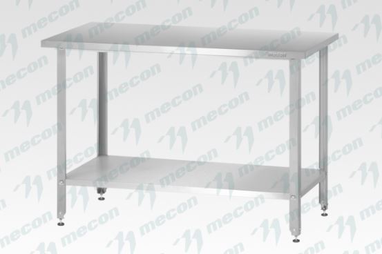 Стол производственный СПРн - 600*600*860 "Norma Inox", борт (полка сплошная - 2 шт.; ножка угловая)