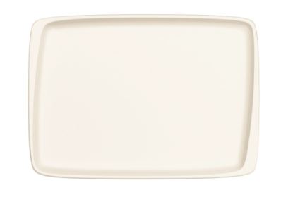 Блюдо прямоуг. 230*160 мм. Ирис Белый, форма Мув Bonna /1/12/1260/