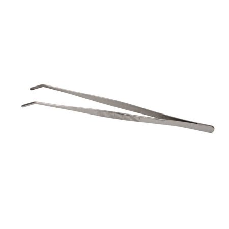 Щипцы (пинцет) 30 см. прямые, изогнутый кончик, нерж. MGsteel