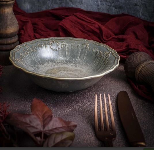 Салатник 450 мл, d 18 см h 5 см, фарфор, Vintage