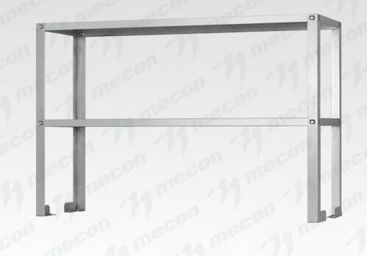 Полка-надстройка настольная ПННн - 1000*300*800 "Norma Inox", нерж., 2 уровня