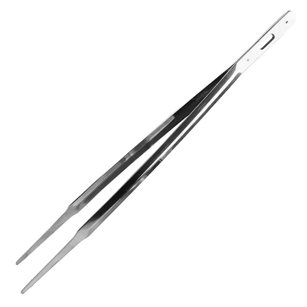 Пинцет д/кухни сталь нерж.; L=320,B=10мм; металлич.