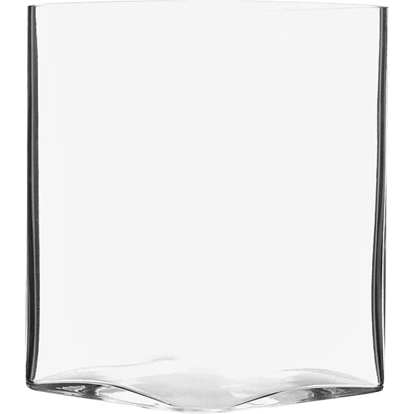 Ваза д/цветов квадр.; стекло; H=20, L=15, B=15см; прозр.