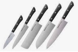 Набор ножей SAMURA Чёрный SHR-0250B/K