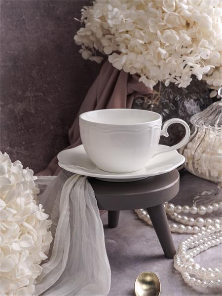 Чашка 350 мл, 13,5x10 см h 6,5 см, фарфор, Grazia