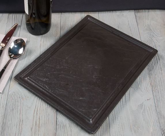 Блюдо для стейка Black Raw Steller 33*24*1,7 см, P.L. Proff Cuisine