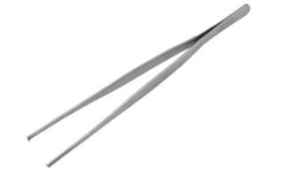 Щипцы (пинцет) 25 см. прямые, прямой кончик с зубцами, нерж. MGsteel /1/