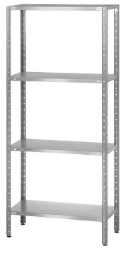 Стеллаж полочный СПЛн - 1200*600*1800 "Norma Inox" (полка сплошная 4 шт.)