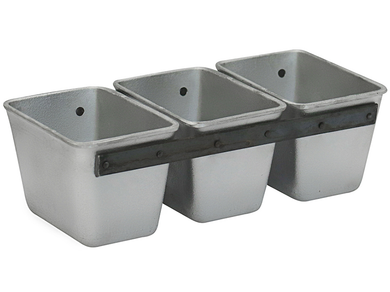 Хлебная форма №11 145х100х100 мм 3-секционная