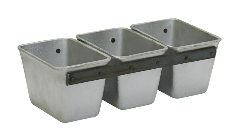 Хлебная форма №11 145х100х100 мм 3-секционная