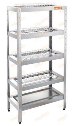Стеллаж для сушки посуды HICOLD НСДСТ-7/4