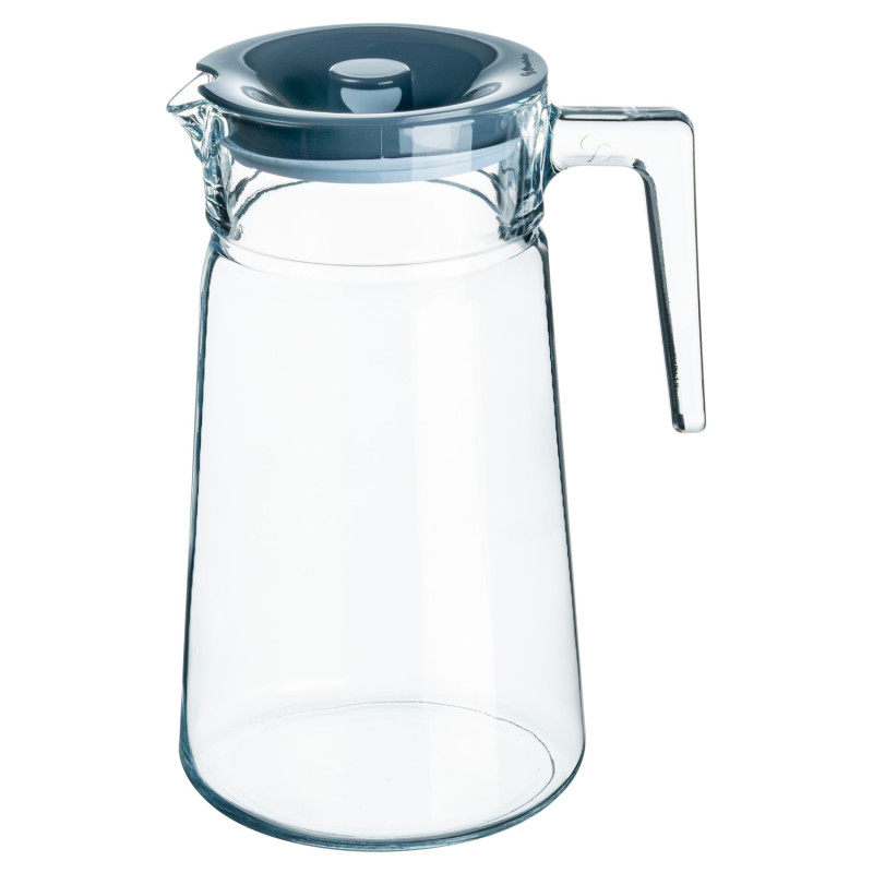 Кувшин 2 л. d=105 мм. h=248 мм. с серой крышкой Сити